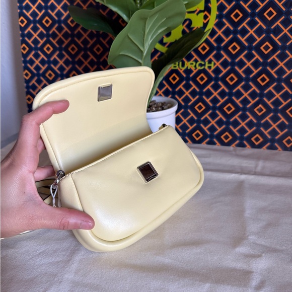 NWT ,Tory Burch Britten puffy mini top handle in yellow Yellow Crossbody - Picture 6 of 15